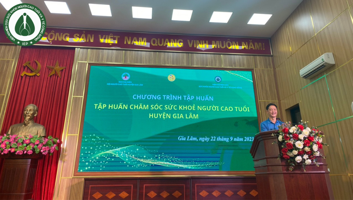 Anh Phạm Văn Hải - Giám đốc Trung tâm Phục hồi chức năng tại cộng đồng Viện IEP phát biểu